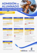 Calendario PROCESO de ADMISIÓN y MATRÍCULA